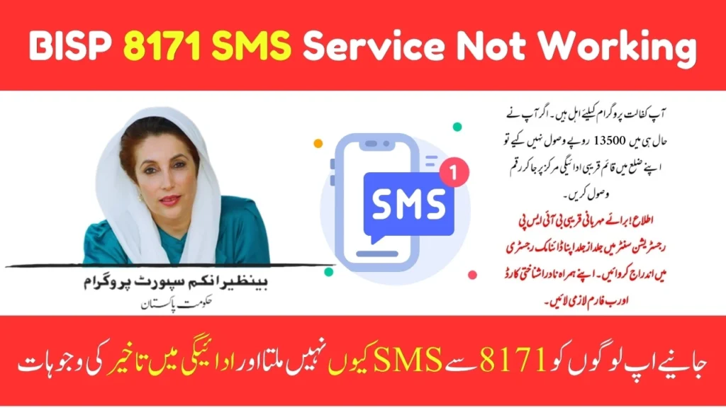 BISP 8171 SMS Service Not Working - Causes, Solutions & Alternatives 2025
