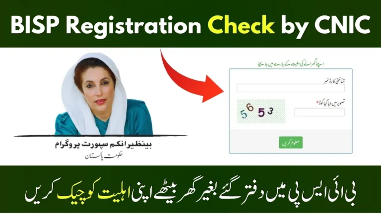 BISP Registration Check 2025 via 8171 Web Portal and SMS