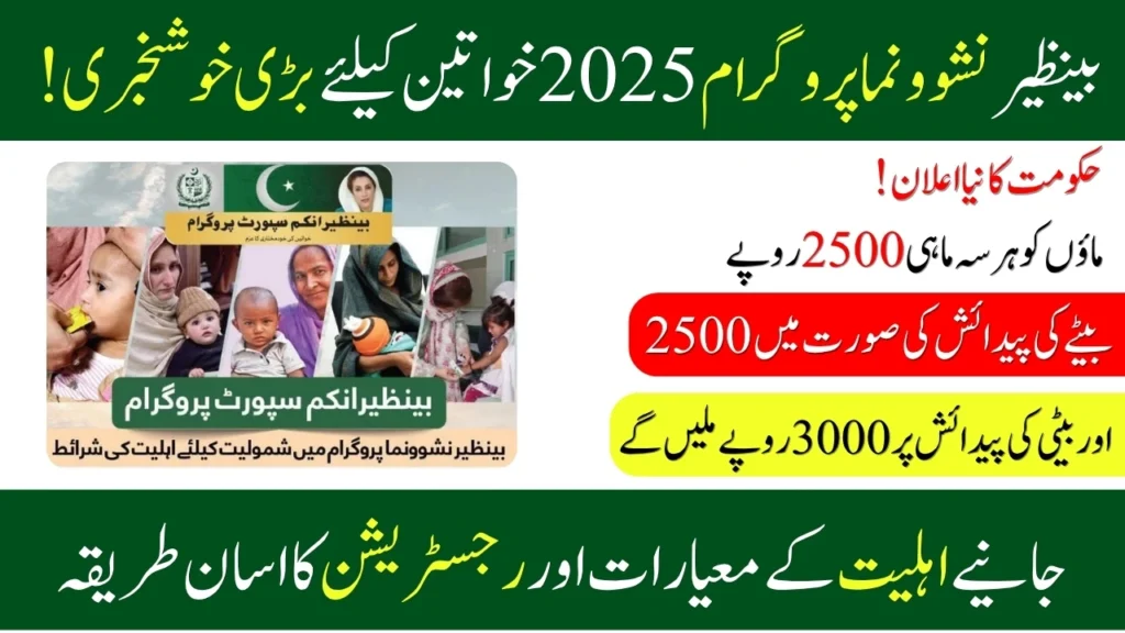Benazir Nashonuma Program 2025 - Eligibility & Registration