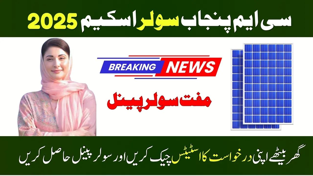 CM Punjab Solar Scheme 2025 | Complete Way Check Application Status
